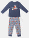 Boy's Alice In Wonderland Tick Tock Long Sleeve Pyjama Set