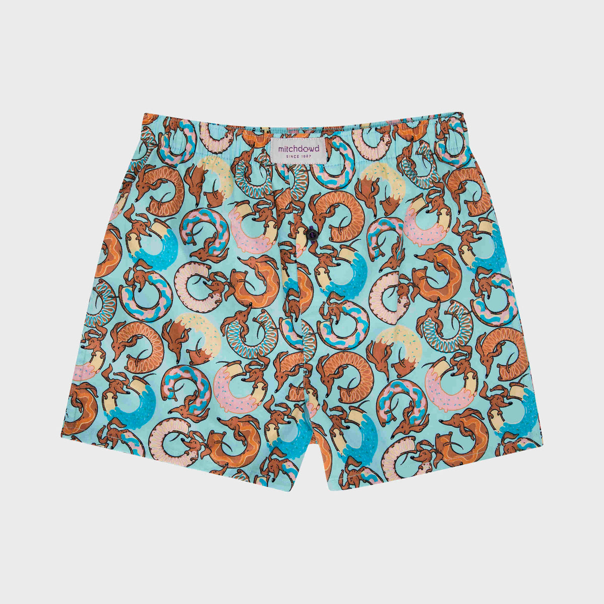 Mitchdowd Boys Dognuts Cotton Boxer Shorts 3 Pack