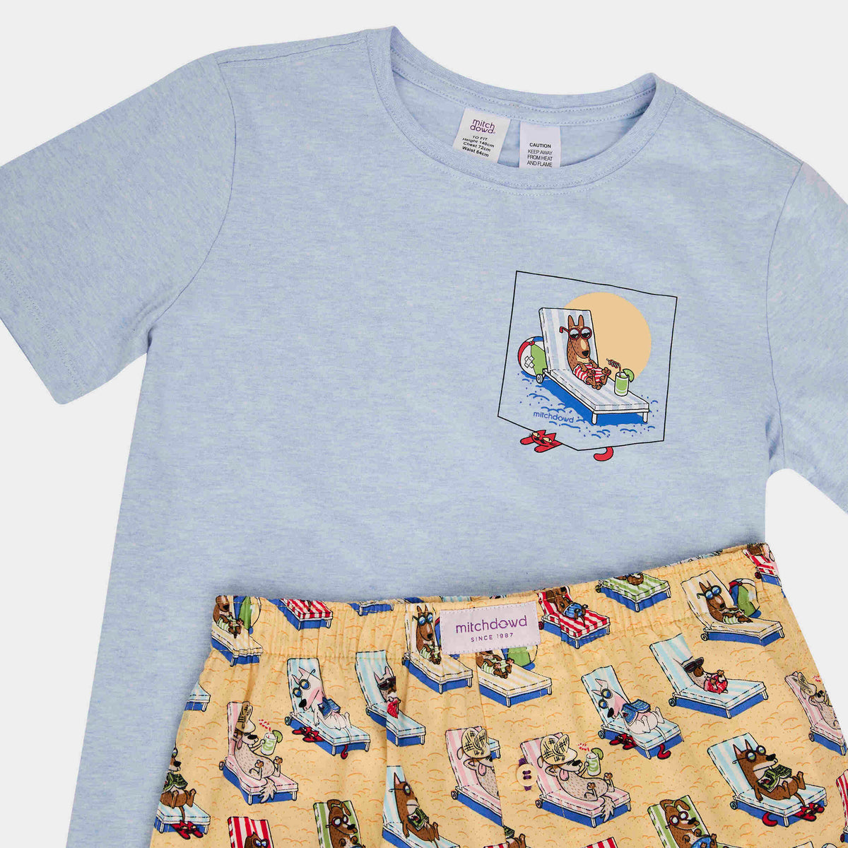 Mitchdowd Boys Doggin Loungin Cotton Pyjama Set