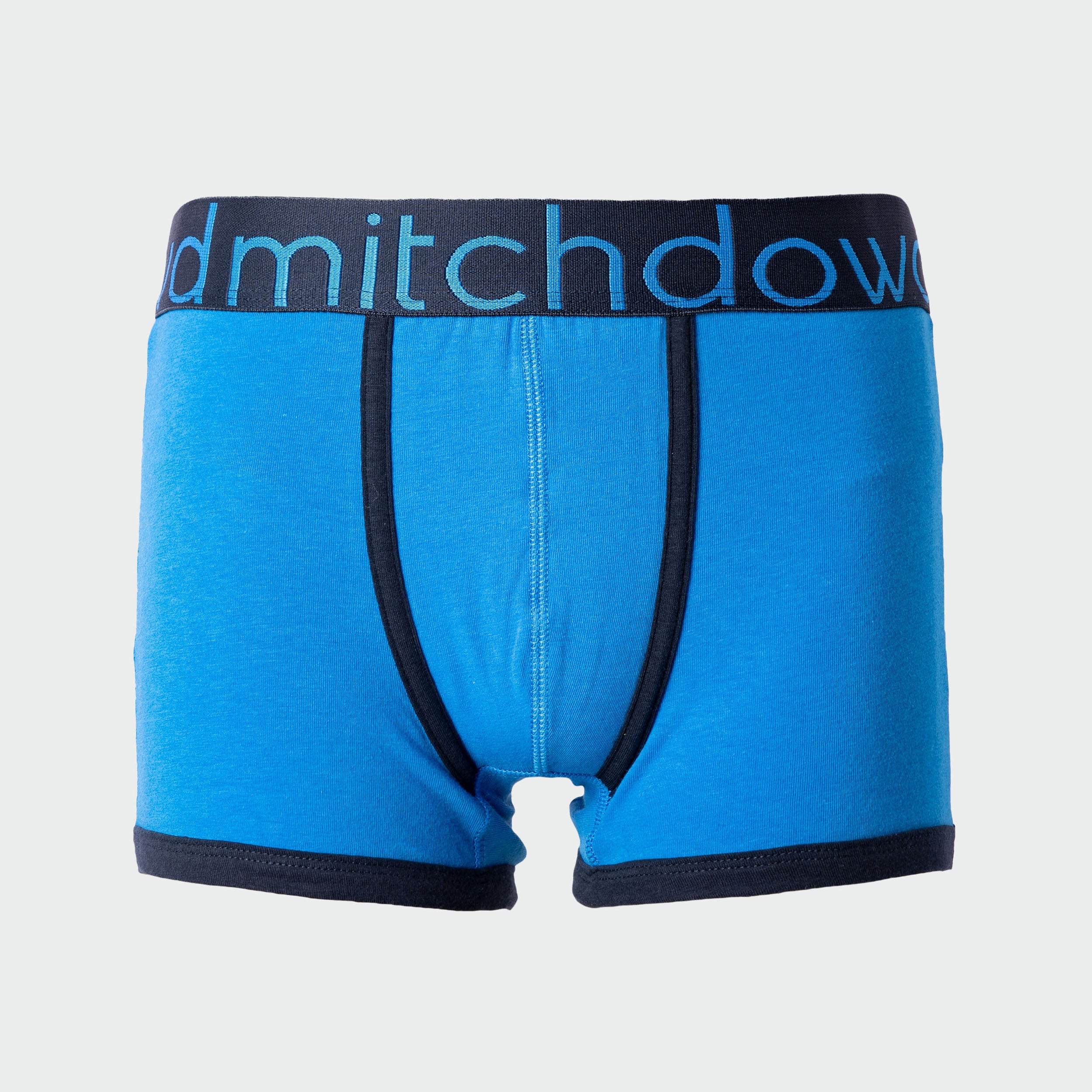 Boy's Plain Cotton Trunk - Blue - Image 1