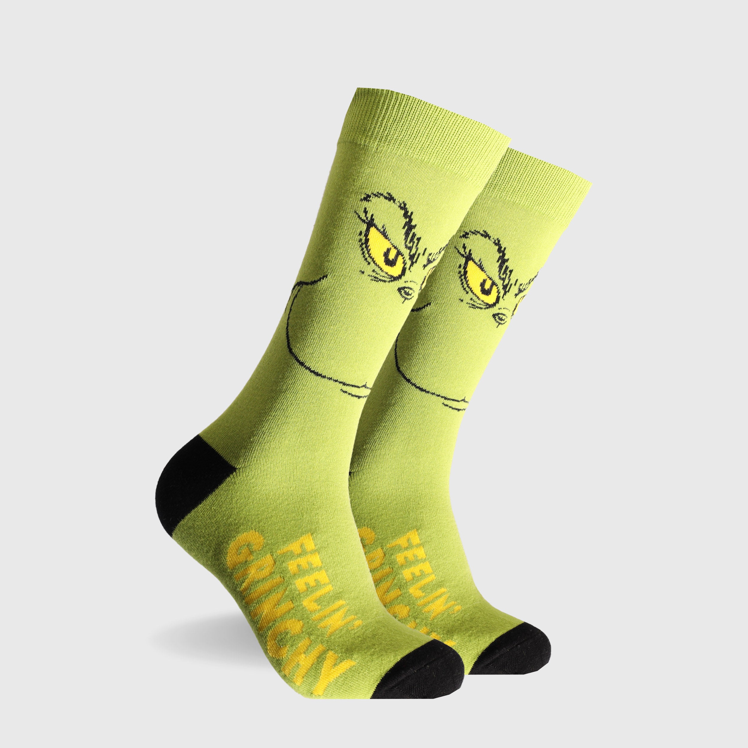 Mitchdowd Christmas Feelin Grinchy Crew Socks
