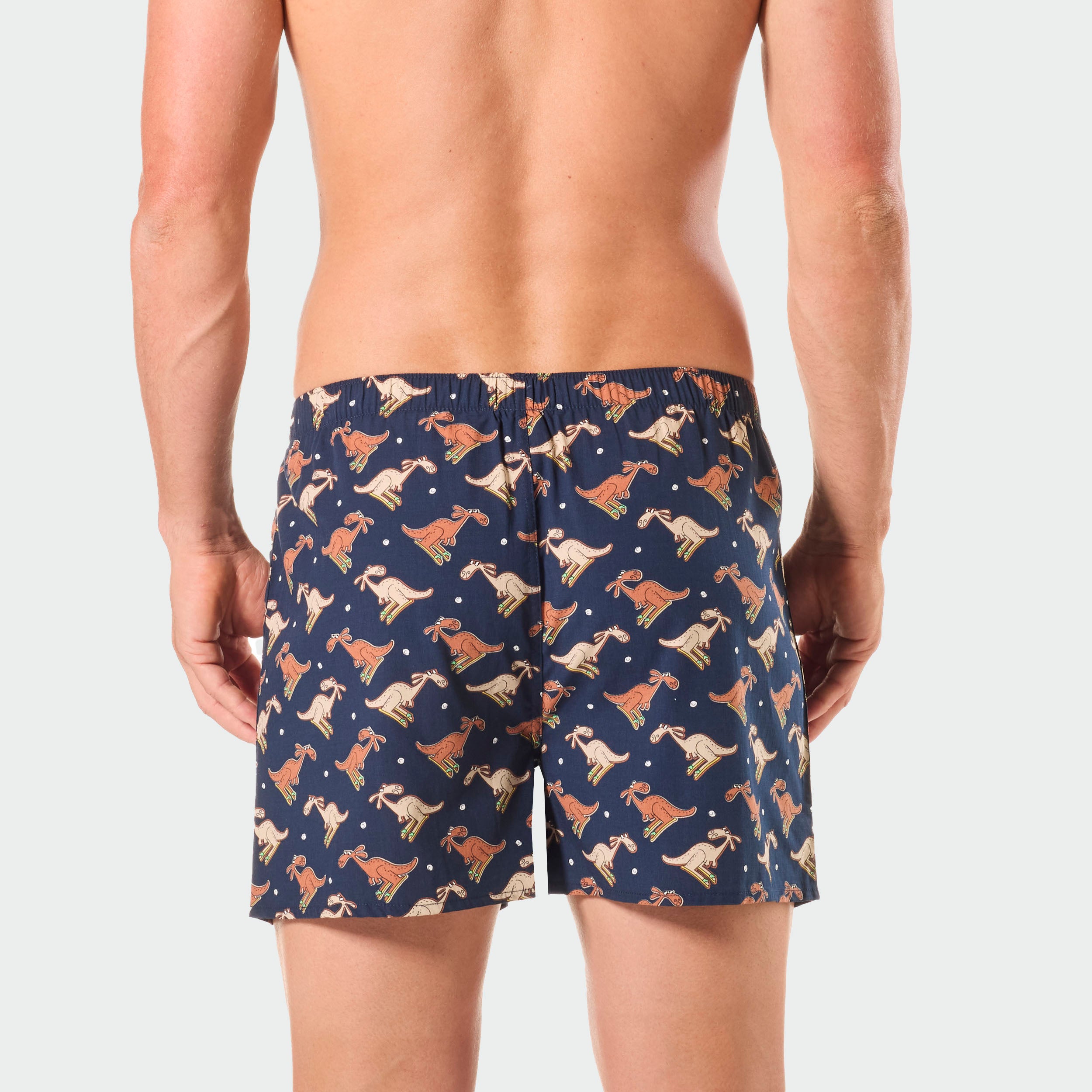Men's Roo Bamboo Boxer Shorts - Navy - Image 3
