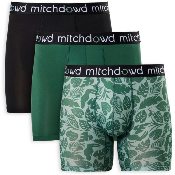 Men's Eco Toucan Montage Recycled Repreve® Comfort Trunk 3 Pack - Green