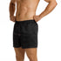 Men's Plain Luxury Satin Boxer Shorts - Black