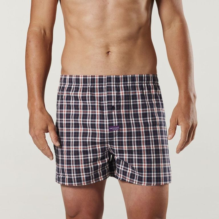 Men's Fraternity Check Cotton Stretch Boxer Shorts - Image 4