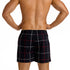 Men's George Check Cotton Stretch Boxer Shorts - Navy