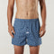 Men's Tulip Geo Cotton Boxer Shorts - Blue