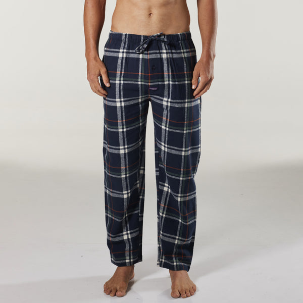 Guys Plaid Drawstring Waist Pajama Pants