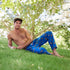 Men's Tired Donkeys Cotton Flannel Sleep Pants - Blue