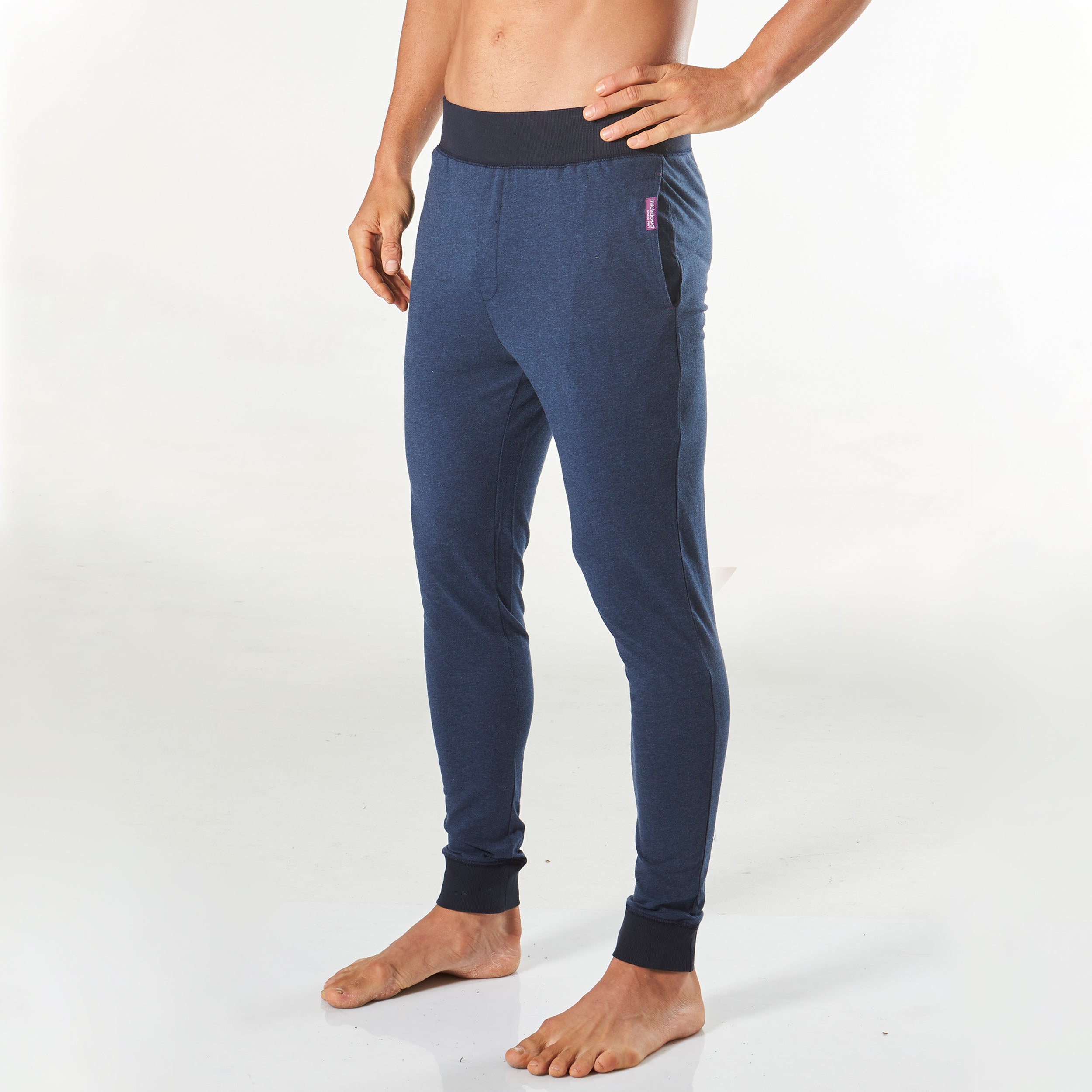 Men's Slim Leg Knit Sleep Pant - Denim Marle - Image 2