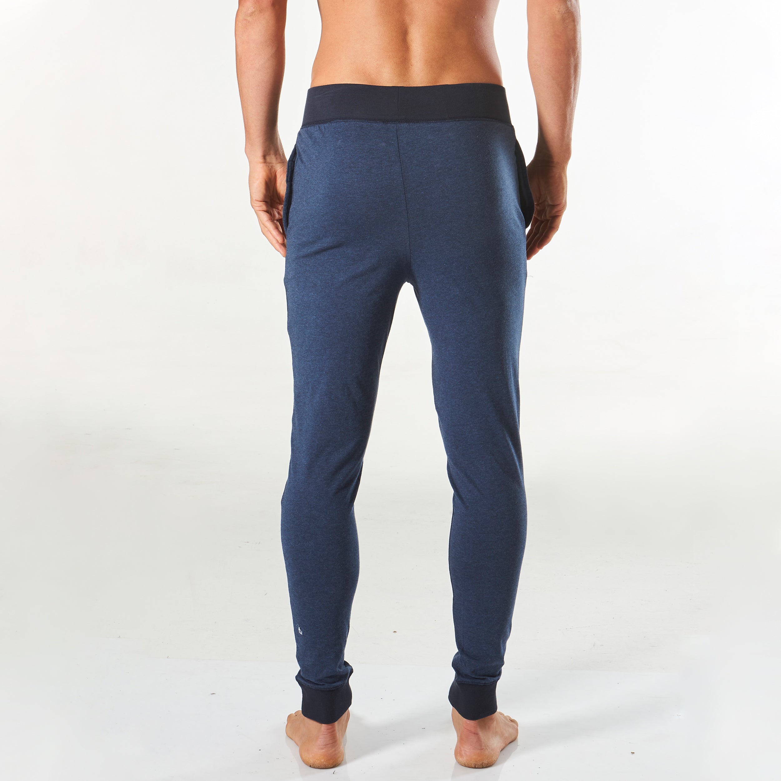 Men's Slim Leg Knit Sleep Pant - Denim Marle - Image 3