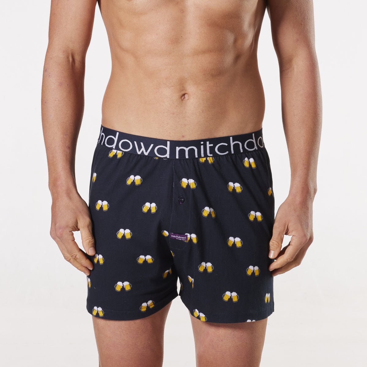 Men's Loose Fit Boxers Cotton Knit Boxer Shorts Mitch Dowd