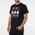Men's Star Wars Ugly Christmas Cotton Printed Tee - Black