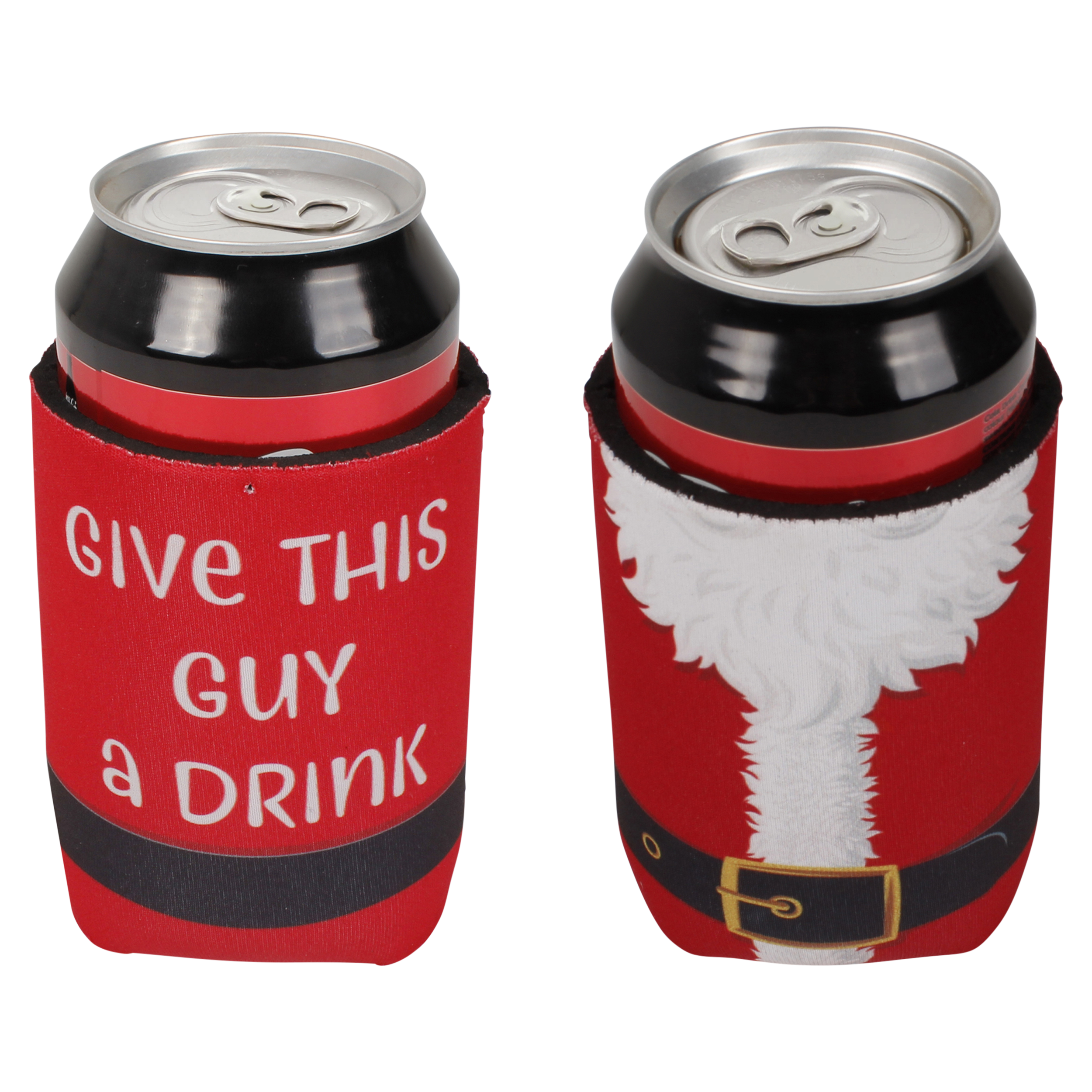 Men's Christmas Surfing Santa Cotton Trunk with Stubby Holder - Image 2