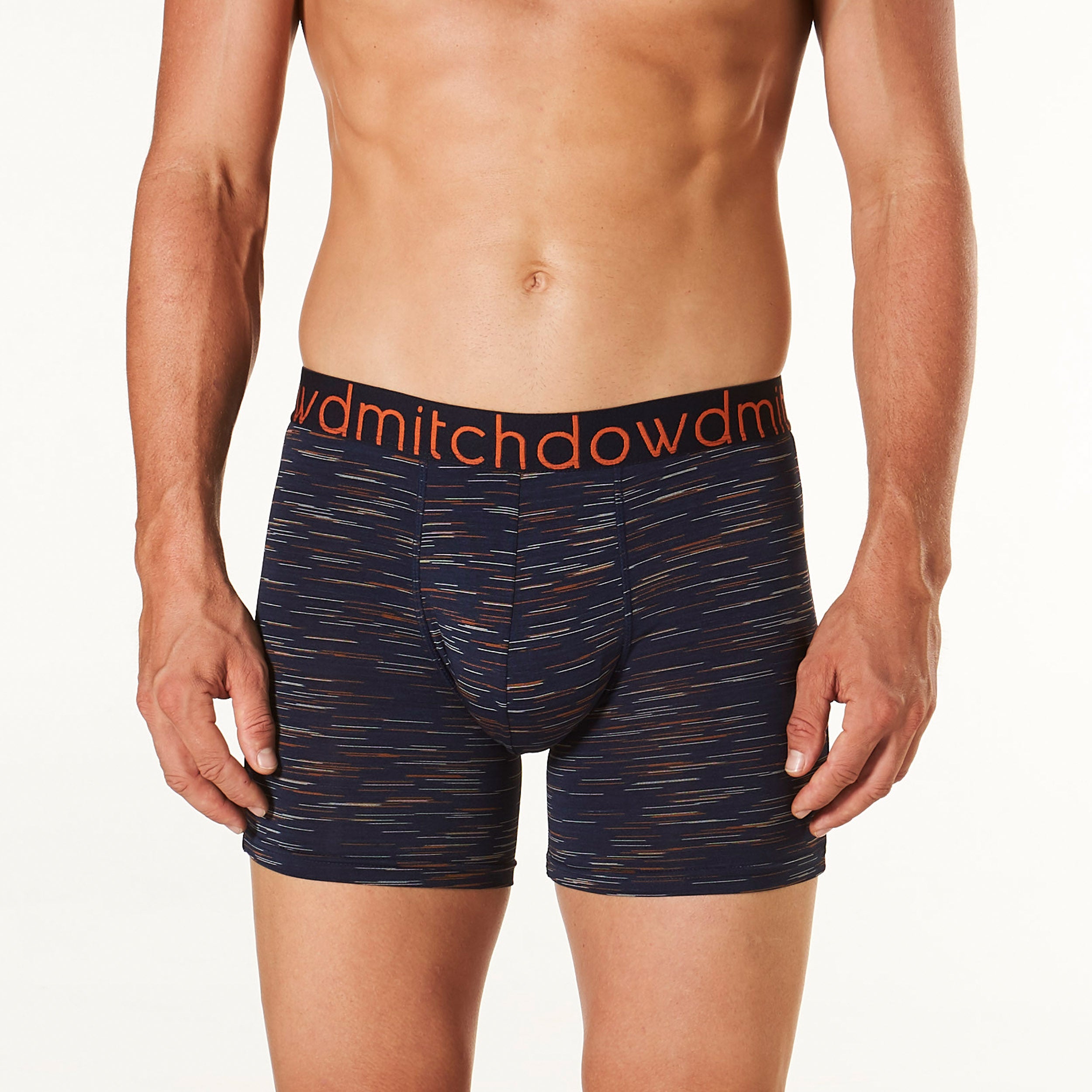 Men's Sunset Heather Everyday Active Long Leg Trunk - Navy - Image 1