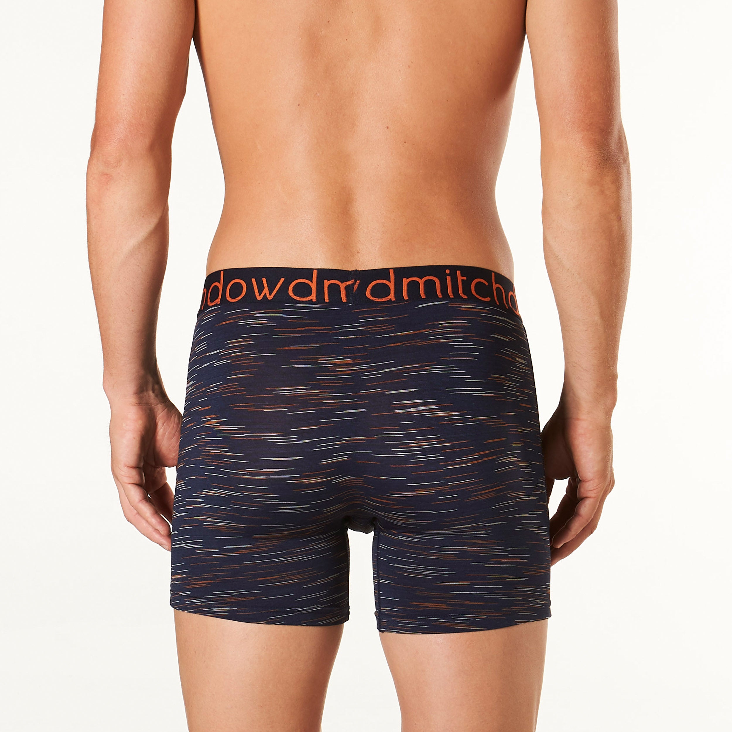 Men's Sunset Heather Everyday Active Long Leg Trunk - Navy - Image 3