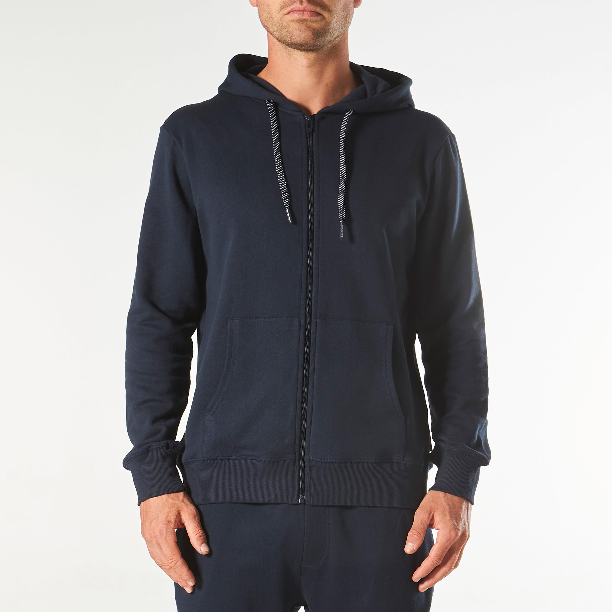 Men's Long Sleeve Lounge Hoodie - Navy - Image 1