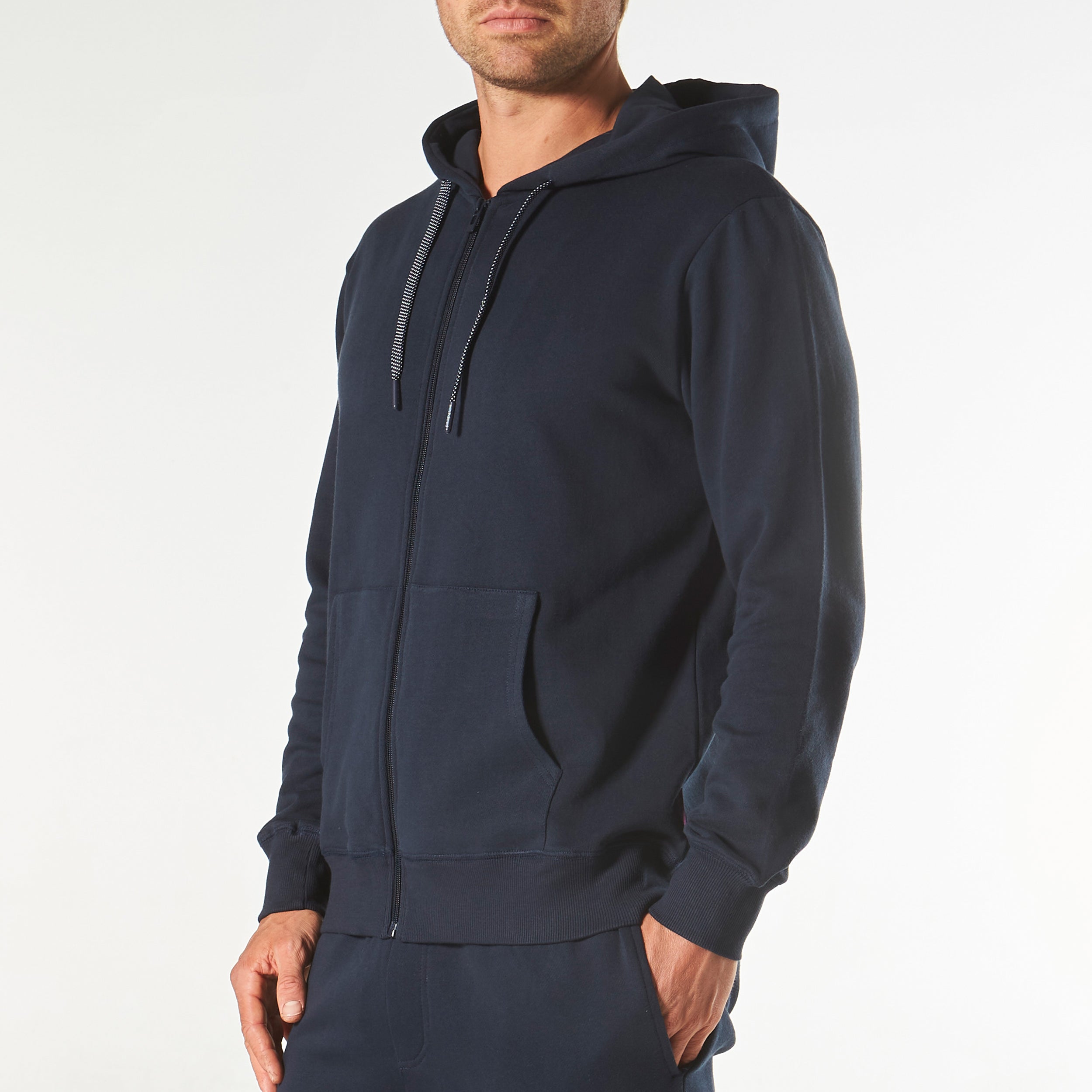 Men's Long Sleeve Lounge Hoodie - Navy - Image 2