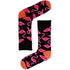 Men's Flamingo Bamboo Socks - Black