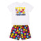 Kid's Matching Family Mr. Mens Better Together Cotton Sleep Set - White