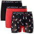 Men's Eco Fire House Dogs Bamboo Comfort Trunk 3 Pack - Black & Red