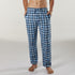Men's Artic Check Cotton Flannel Sleep Pants - Blue